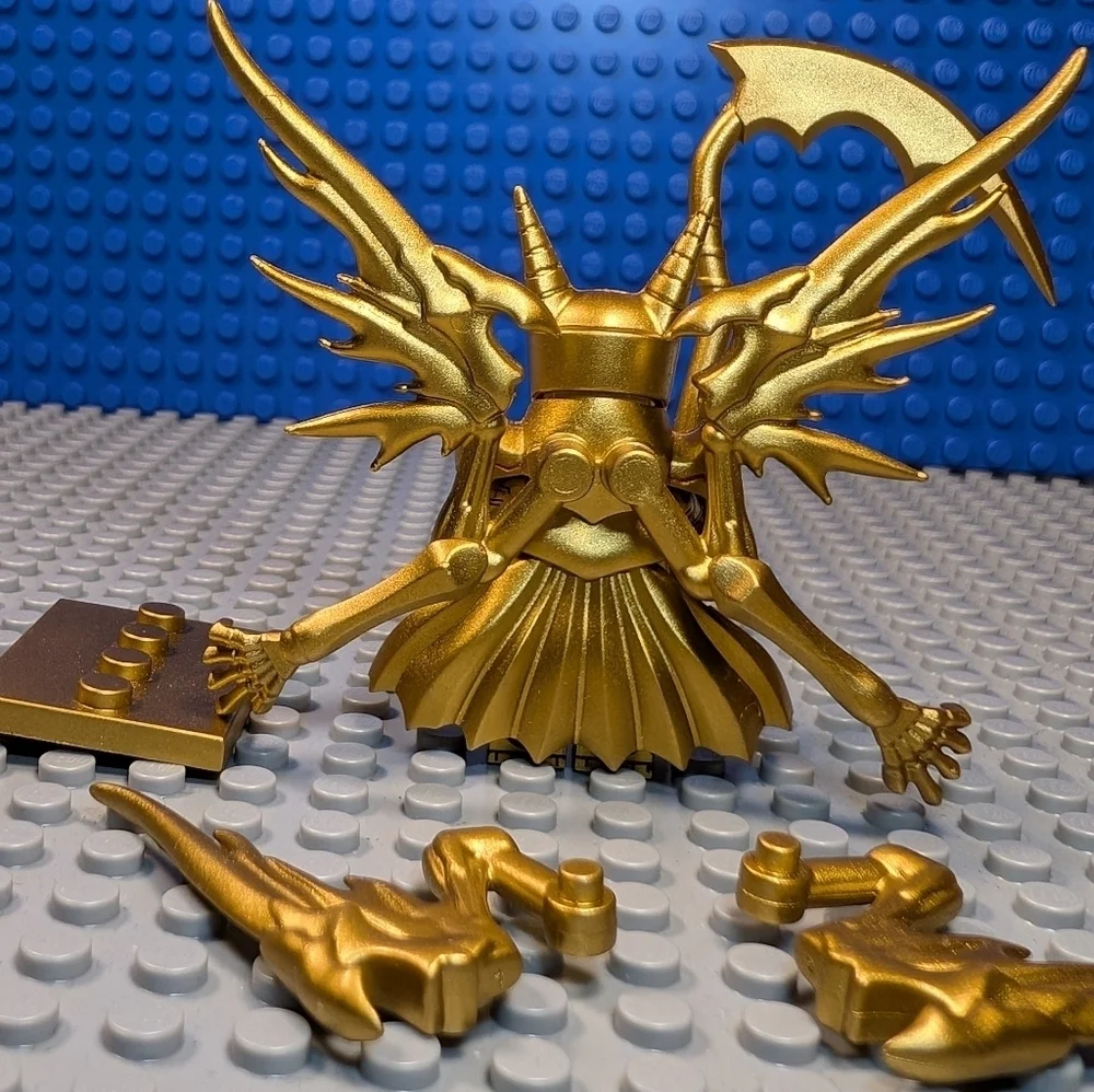 Batman- Gold Hellbat Minifigure Arkham Asylum Action Figure Building Block Toy